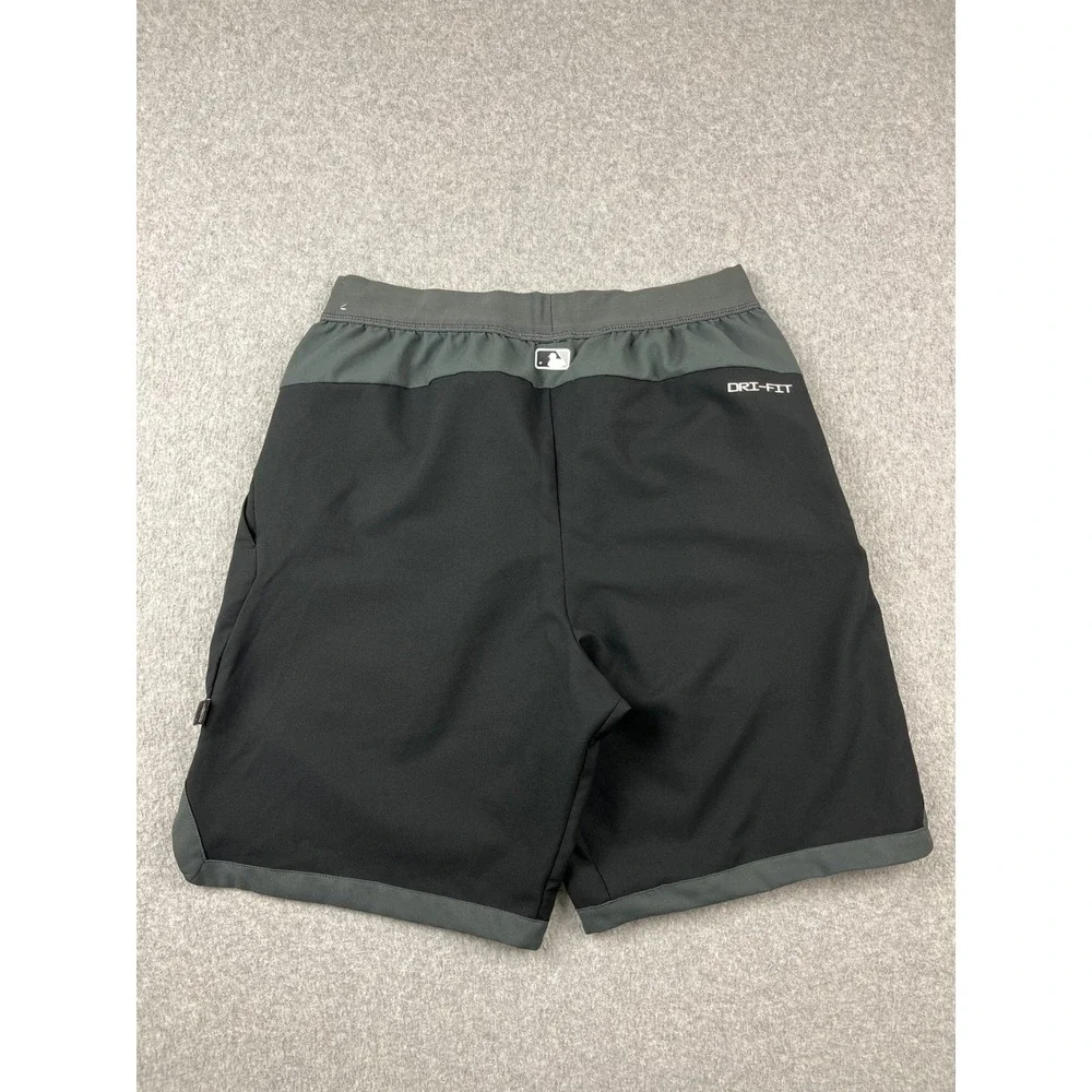 Nike Chicago White Sox MLB Shorts Mens Small Black Authentic Dri-FIT Athletic